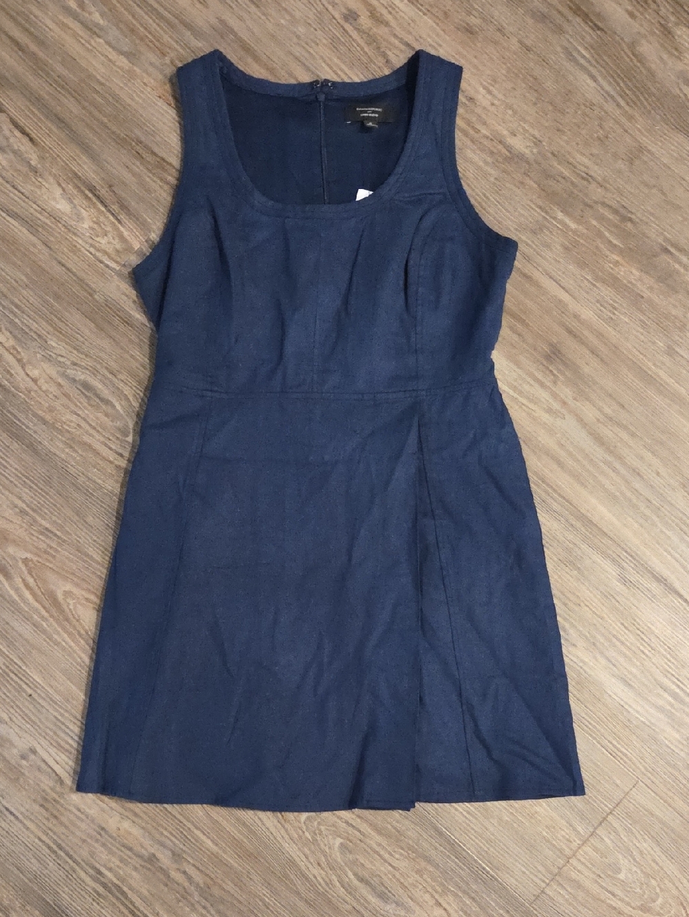 Banana Republic Dark Navy Scoop Neck Sleeveless Mini Dress